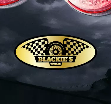 Vinilo para moto Diseño vintage de blackie - TenVinilo