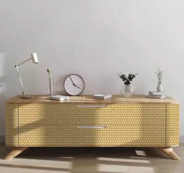 Vinilo para mueble mueble imitación mimbre - TenVinilo
