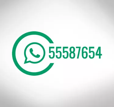 Vinilo escaparate para negocios whatsapp - TenVinilo