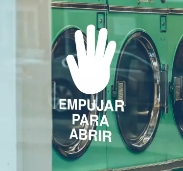 Vinilo para puerta abrir mano - TenVinilo