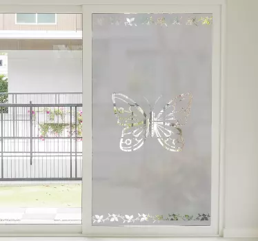 Vinilo para cristal ventana mariposa translúcida - TenVinilo
