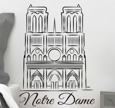 Vinilo dormitorio notre dame - TenVinilo