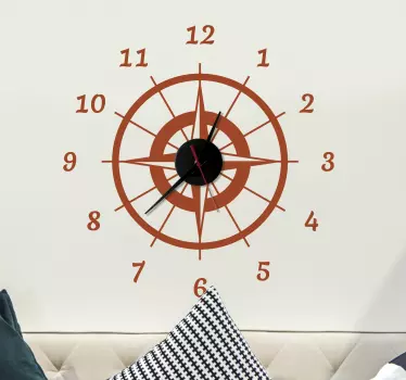 Reloj adhesivo wanderlust reloj - TenVinilo