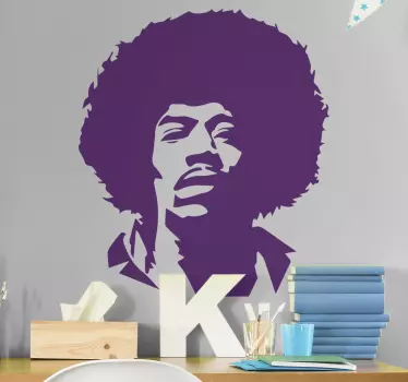 Vinilo personaje retrato de músico icónico - TenVinilo
