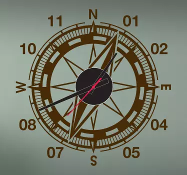 Vinilo reloj brújula - TenVinilo