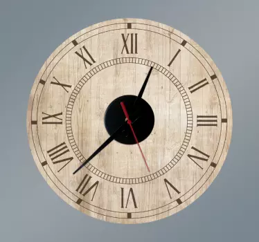 Vinilo reloj pared adhesivo vintage - TenVinilo