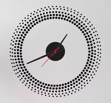 Reloj adhesivo degradado círculos - TenVinilo
