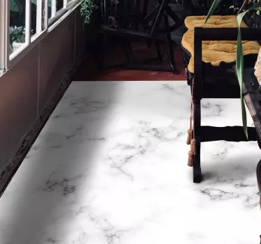 Pegatina para suelo mármol gris blanco - TenVinilo