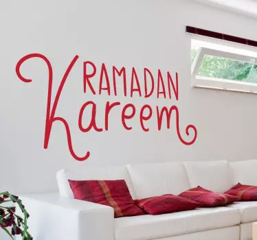 Vinilo texto ramadan kareem - TenVinilo