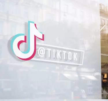 Vinilo ventana Tiktok personalizado - TenVinilo