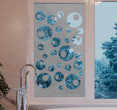 Vinilo para cristal ventana de perlas de agua - TenVinilo