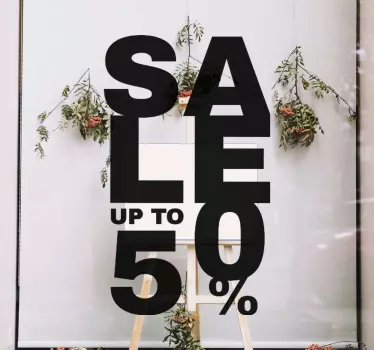 Vinilo ventana Ventas hasta 50% - TenVinilo