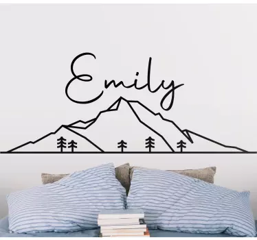 Vinilo vista de montaña personalizada - TenVinilo