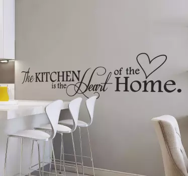 Vinilo para cocina heart of the home - TenVinilo