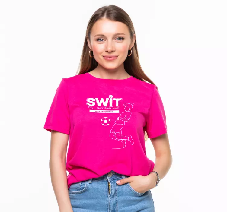 Camiseta SWIT Sport Rosa - TenVinilo