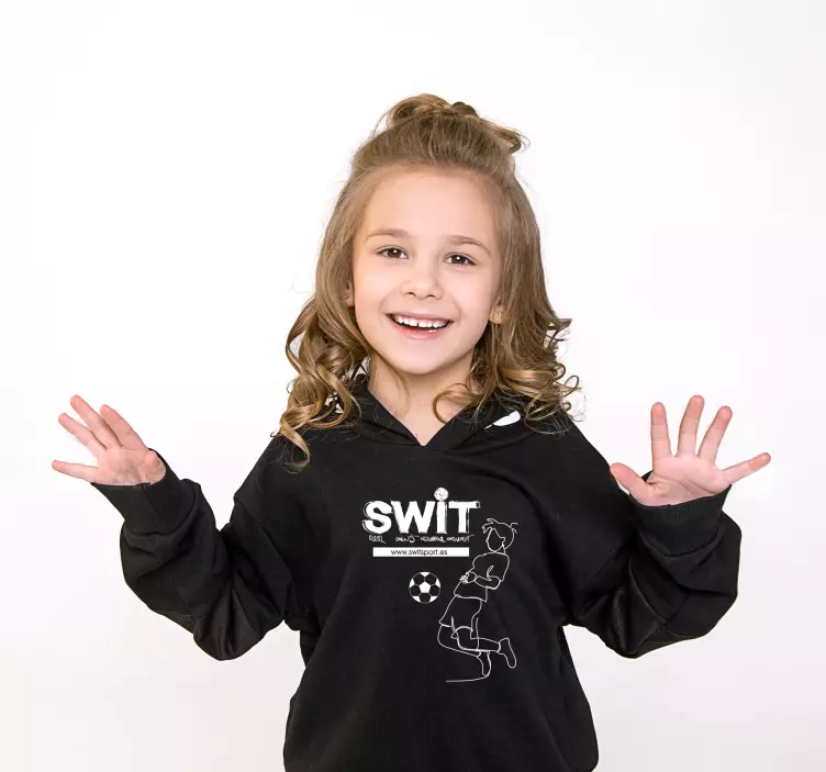 Sudadera SWIT Sport Negra - TenVinilo