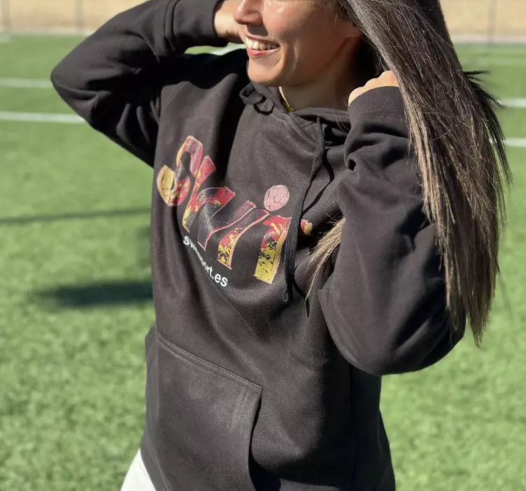 Sudadera SWIT logo negra - TenVinilo