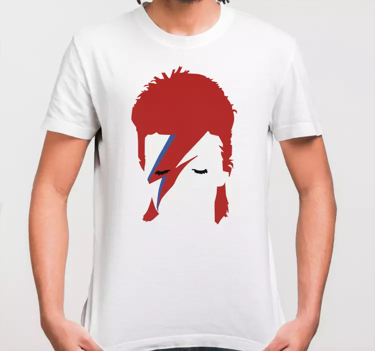 Diseño clásico de la cara de bowie camiseta personalizada - TenVinilo
