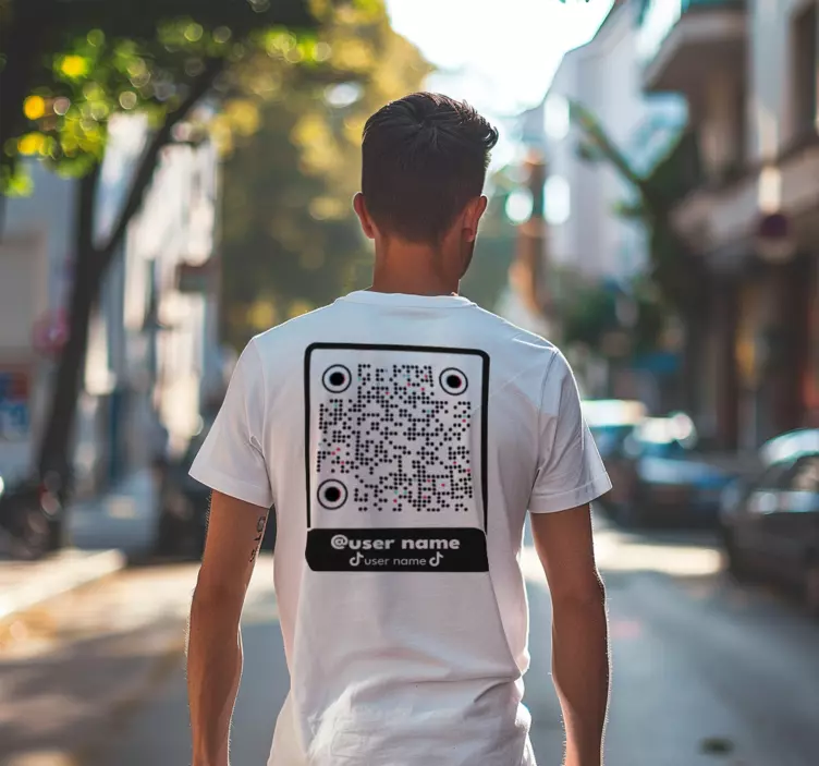 Camiseta código qr de tiktok - TenVinilo