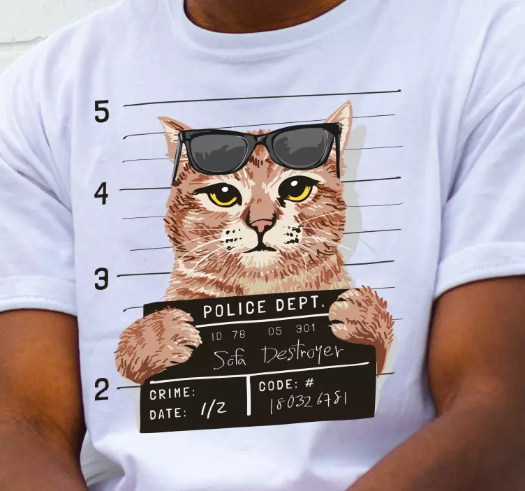 Cool cat quería camiseta personalizada - TenVinilo