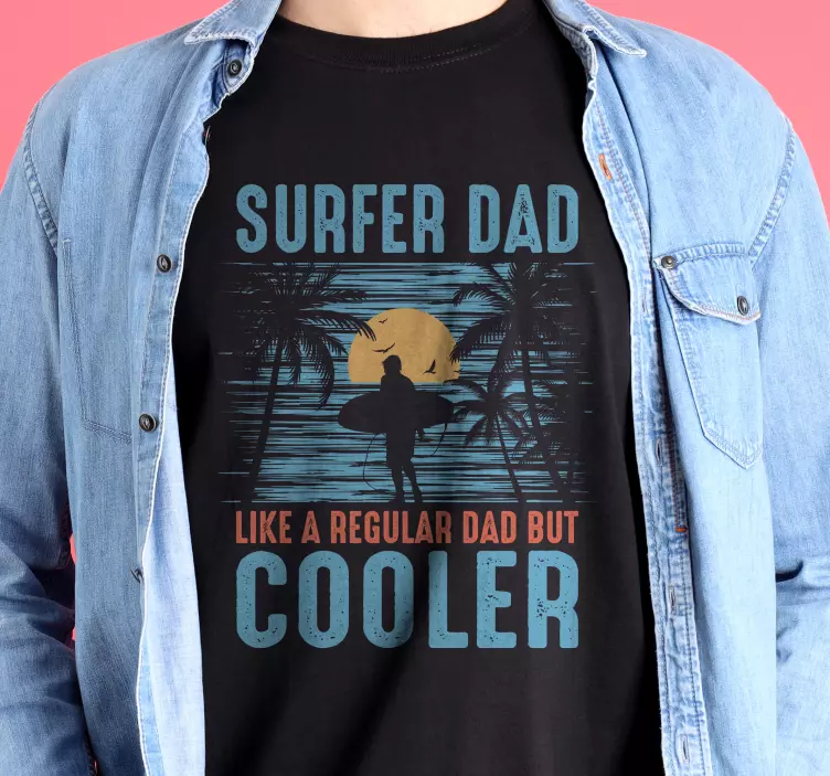 Camiseta Día del Padre Surfista - TenVinilo