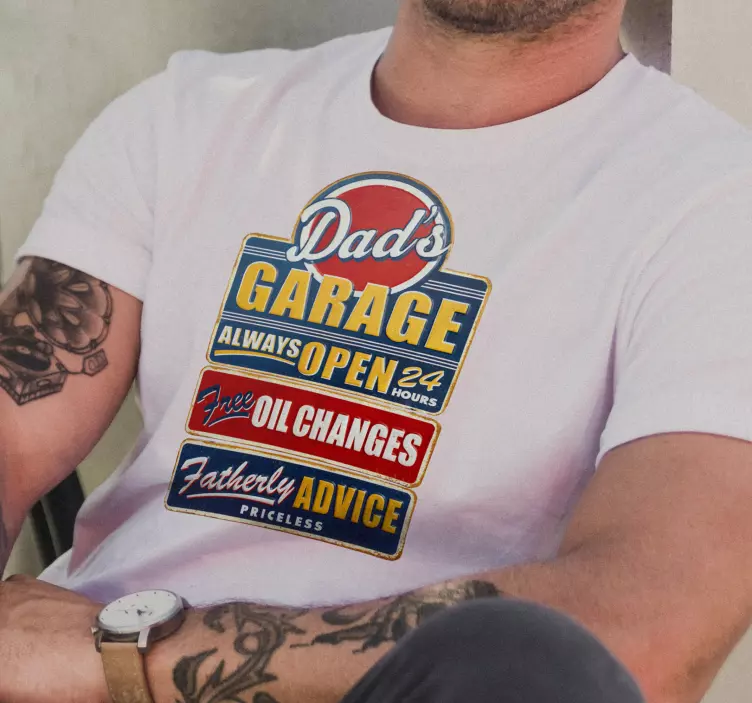 Camiseta con diseño de anuncios retro - TenVinilo