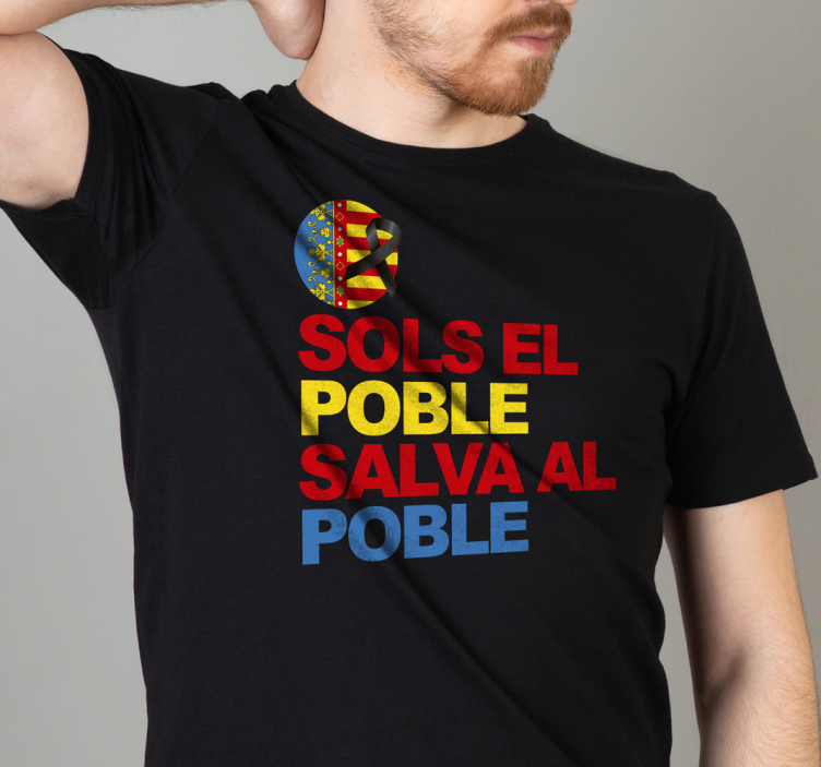 Camiseta sols el poble salva el poble - TenVinilo