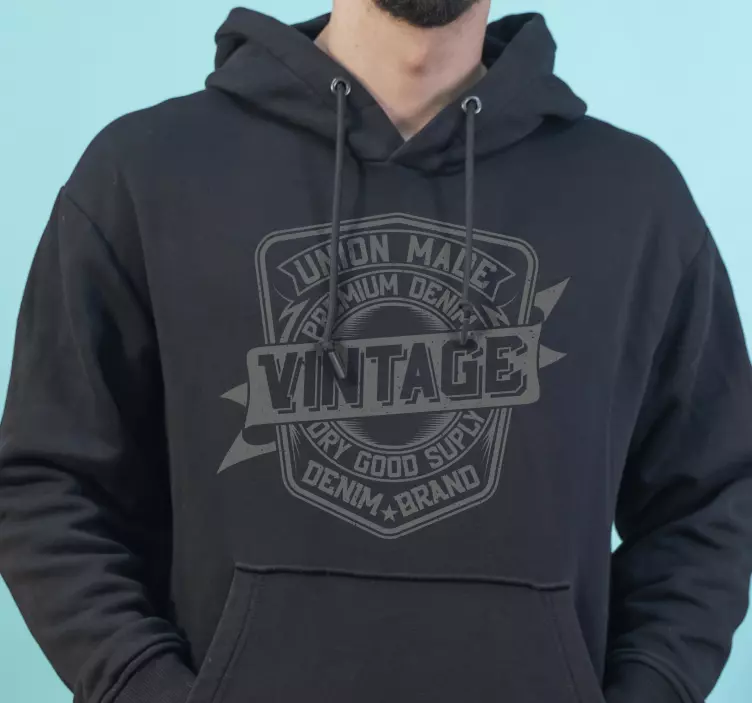 Sudadera unión vintage masculina - TenVinilo
