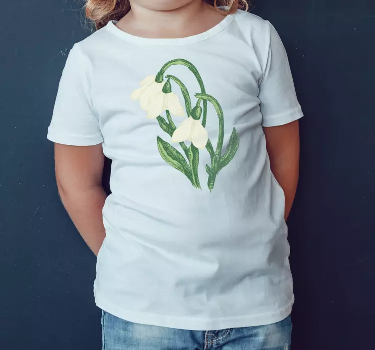 Camiseta flor blanca de primavera - TenVinilo