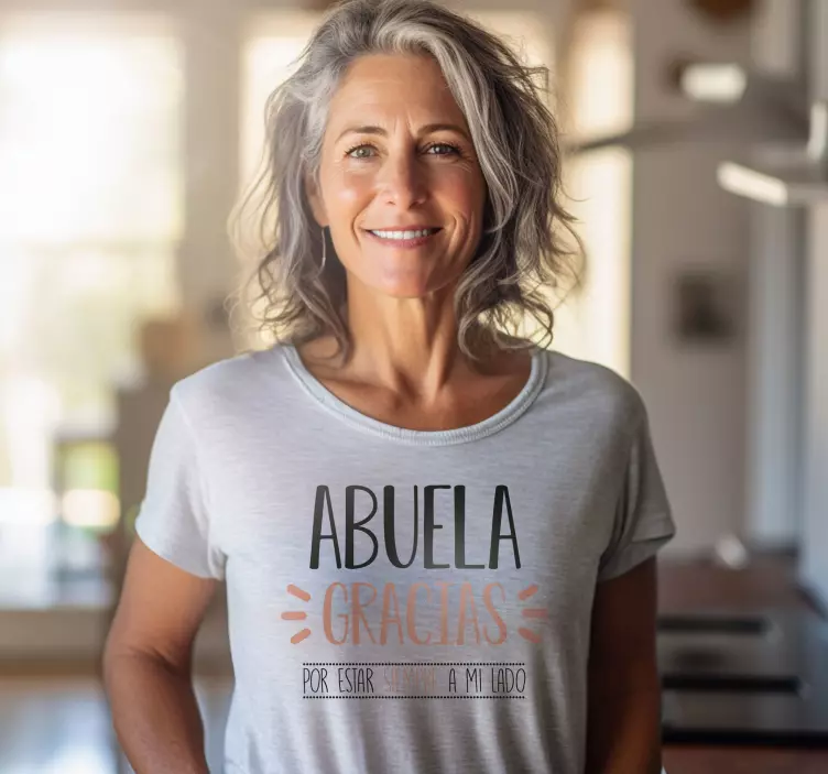 Camiseta ¡Gracias abuela! - TenVinilo