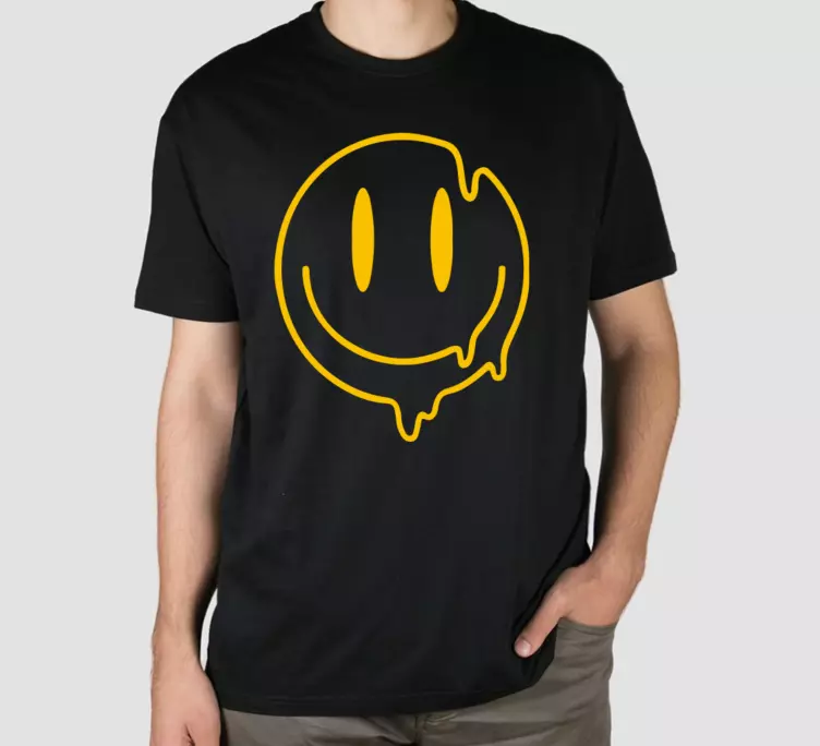 Camiseta gráfico de cara sonriente - TenVinilo