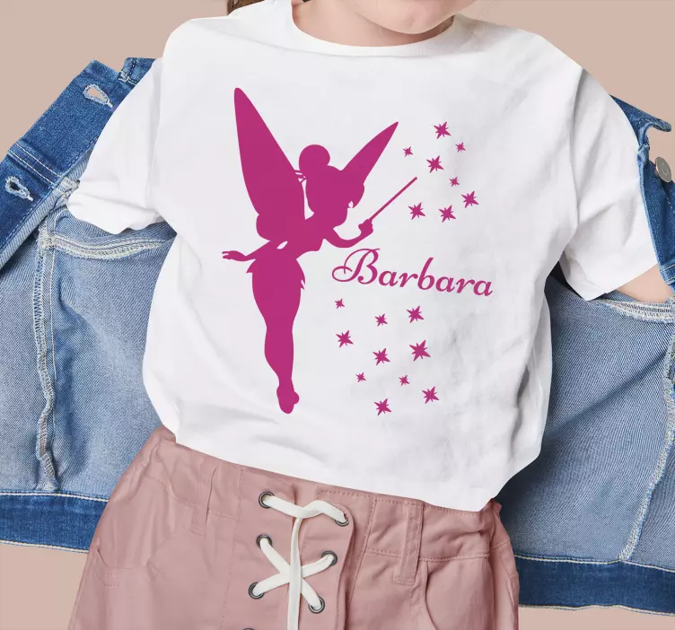 Camiseta infantil Camiseta con silueta de hada - TenVinilo