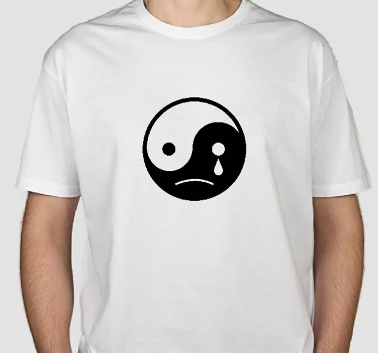 Camiseta original Yin yang triste - TenVinilo