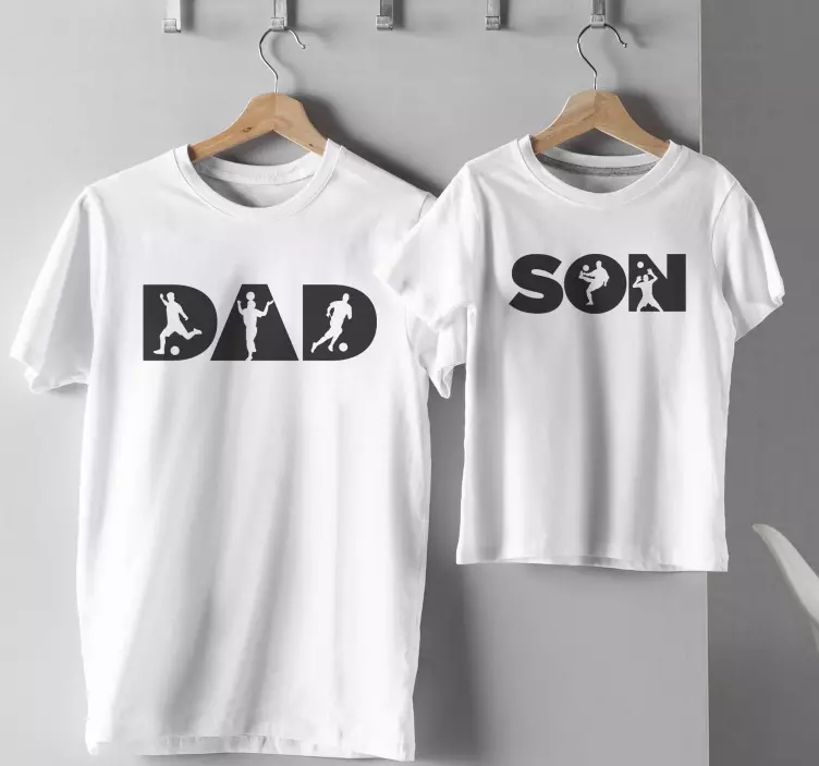 Camiseta padre e hijo futbolera - TenVinilo