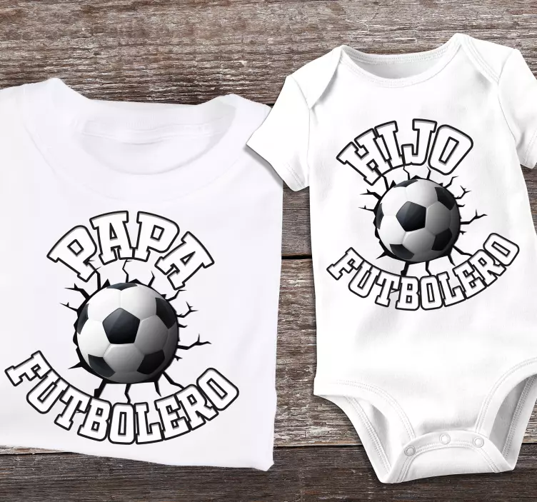 Camiseta padre e hijo futboleros - TenVinilo