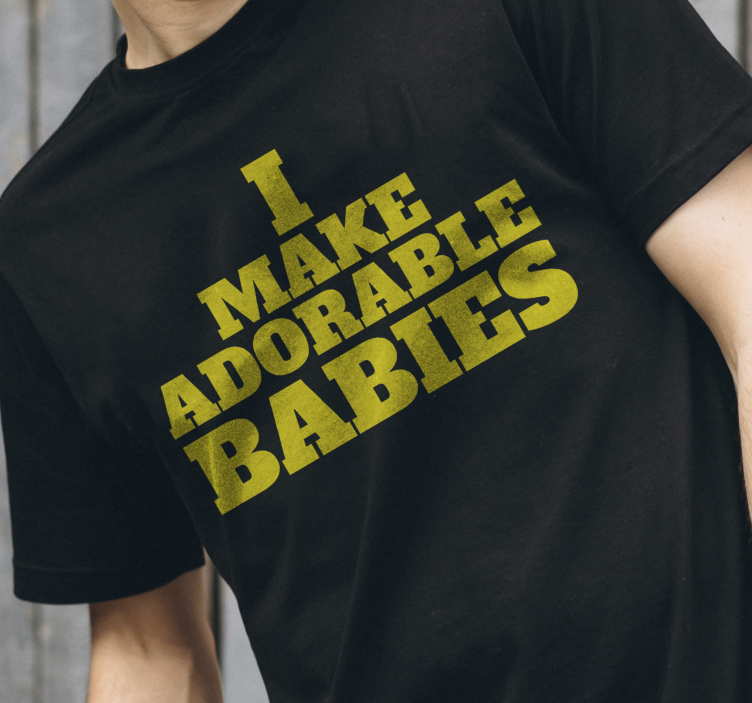 Camiseta padre e hijo hago bebés adorables - TenVinilo