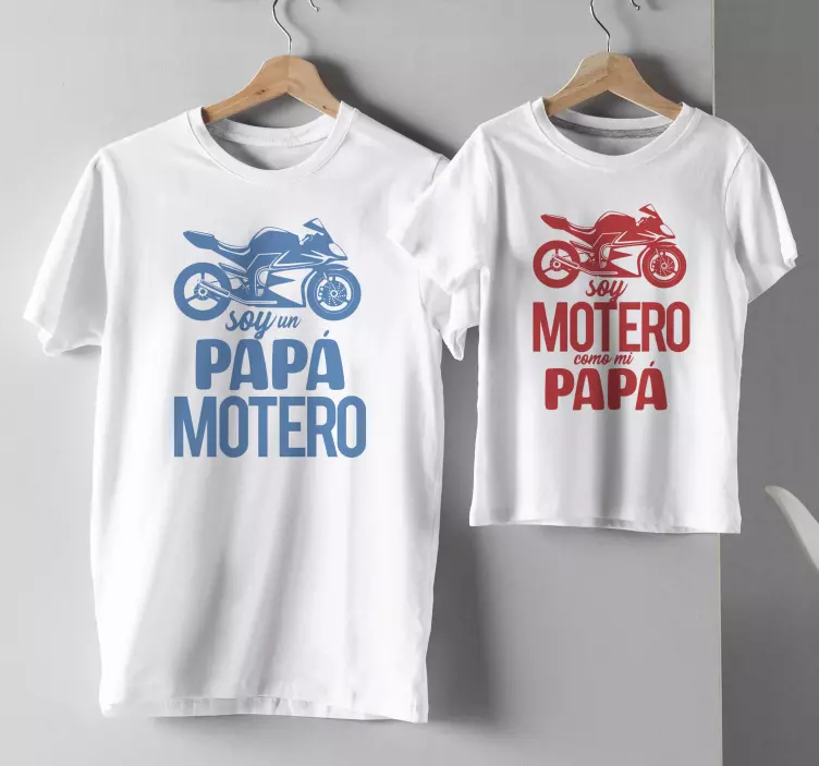 Camiseta padre e hijo moteros - TenVinilo