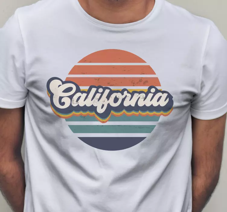 Camiseta retro California - TenVinilo