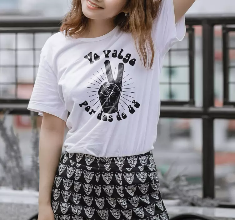 Camiseta yo valgo por 2 de 22 - TenVinilo