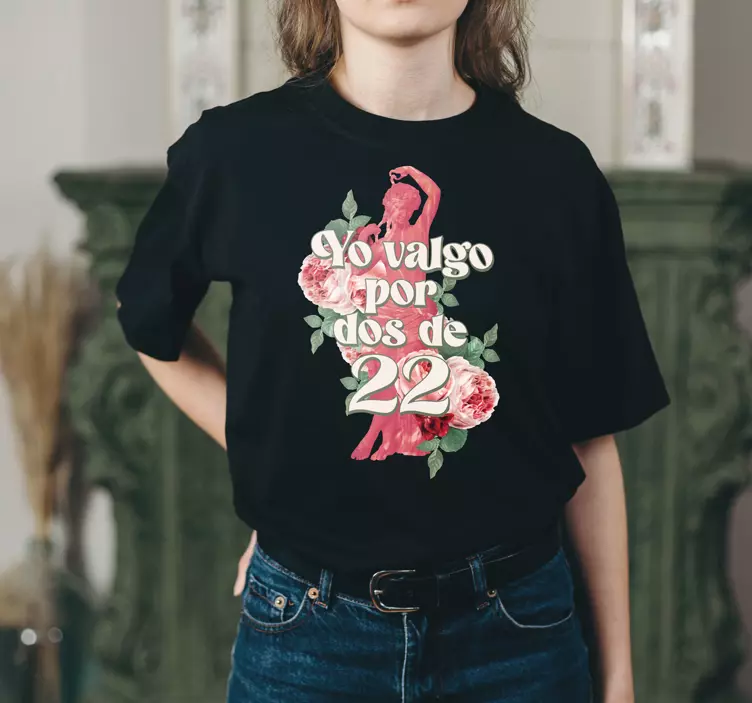Camiseta yo valgo por dos de 22 - TenVinilo
