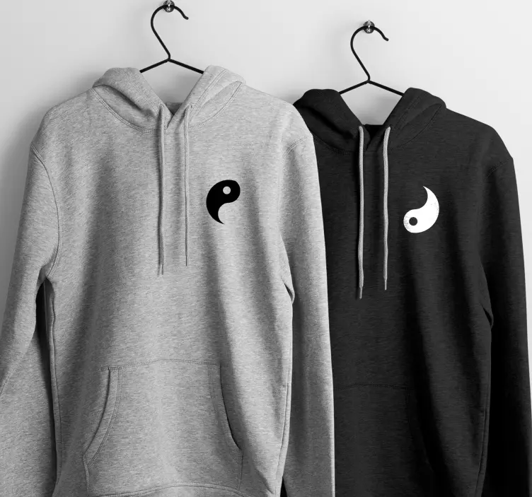 Sudaderas para parejas Yin Yang - TenVinilo