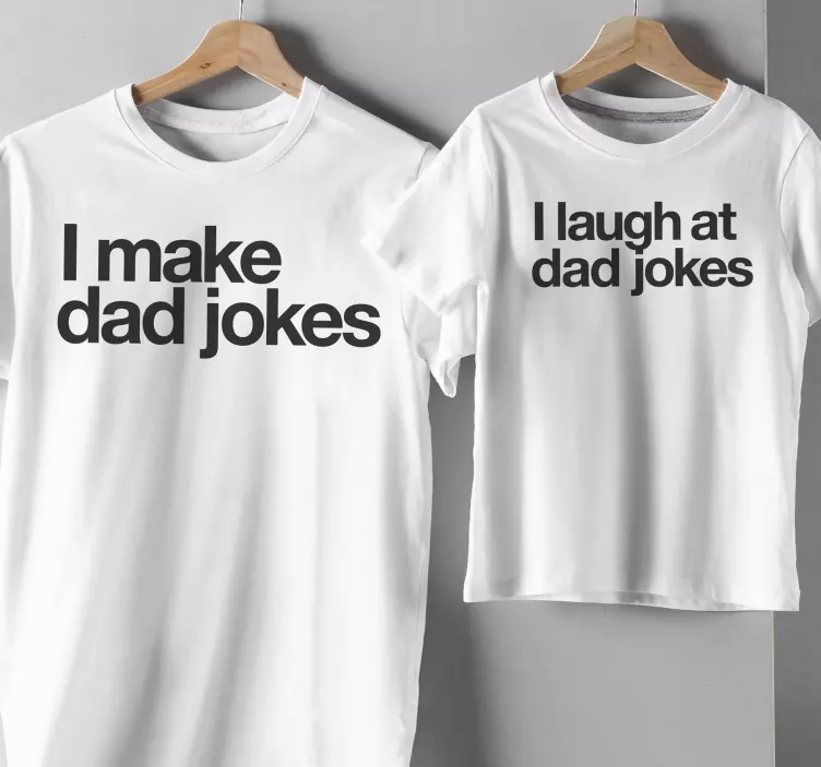 Camiseta padre e hijo Chistes de papá - TenVinilo