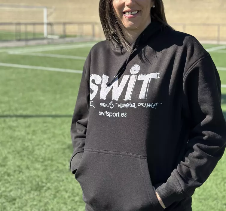 Sudadera SWIT Torneo Negra - TenVinilo