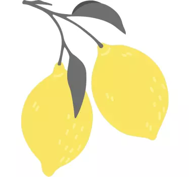 Camiseta diseño de fruta limón - TenVinilo