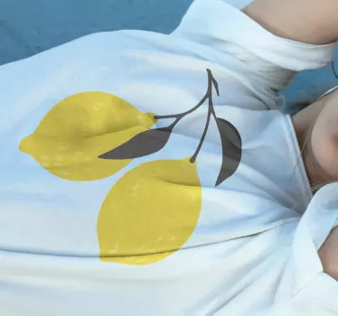 Camiseta diseño de fruta limón - TenVinilo