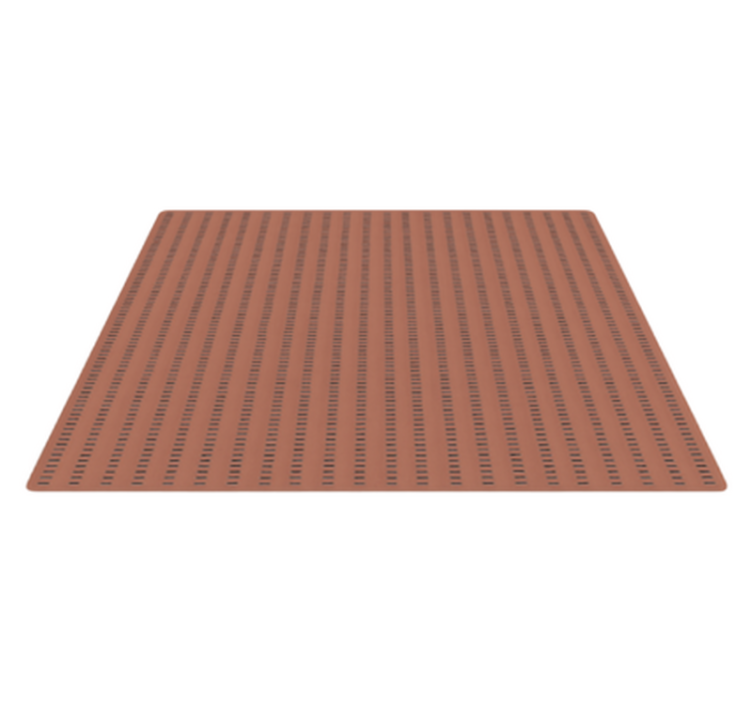 Alfombra vinilo exterior diseño de línea discontinua - TenVinilo