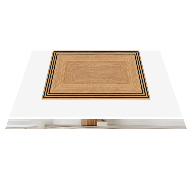 Alfombra vinilo cocina textura yute natural - TenVinilo