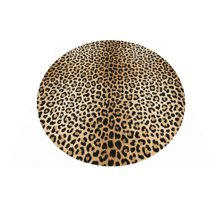 Alfombra vinilo salón estampado de pantera - TenVinilo