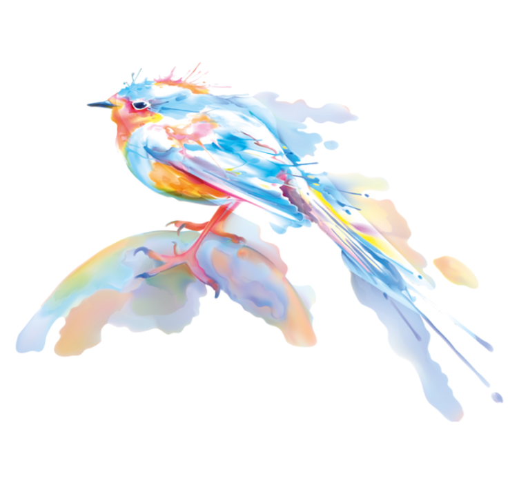 Alfombra vinílica animales salpicadura de aves - TenVinilo