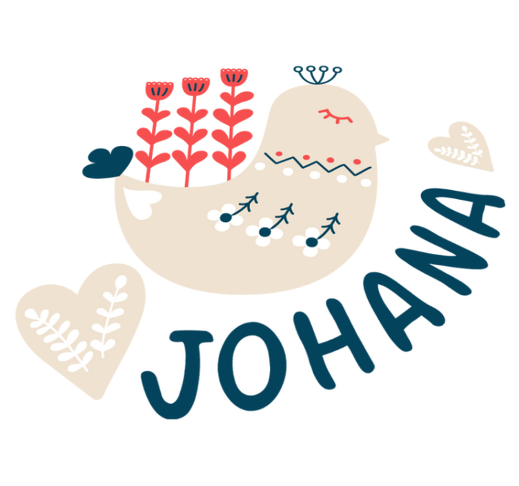 Alfombra vinílica animales ave nórdica personalizada - TenVinilo